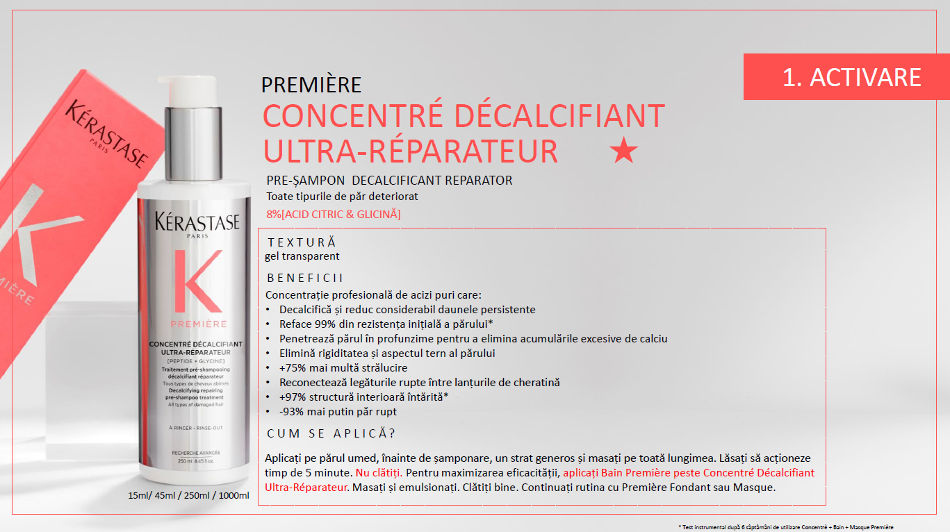Pre-sampon par deteriorat Première Concentré Décalcifiant 250ml