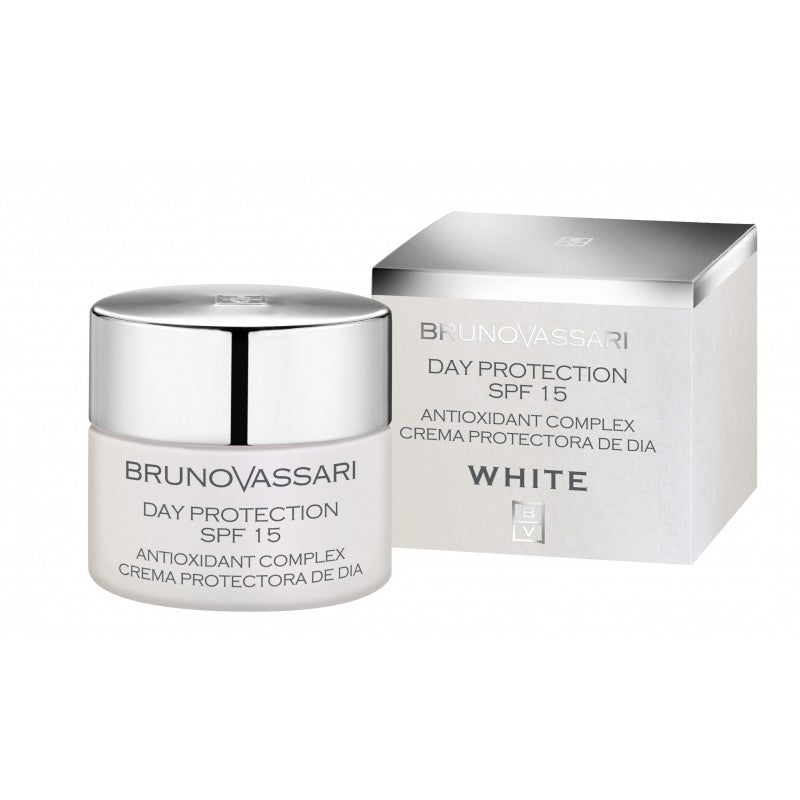 Crema Zilnica cu Protectie Solara pentru Ten cu Probleme Pigmentare Bruno Vassari White Day Protection SPF 15 50ml