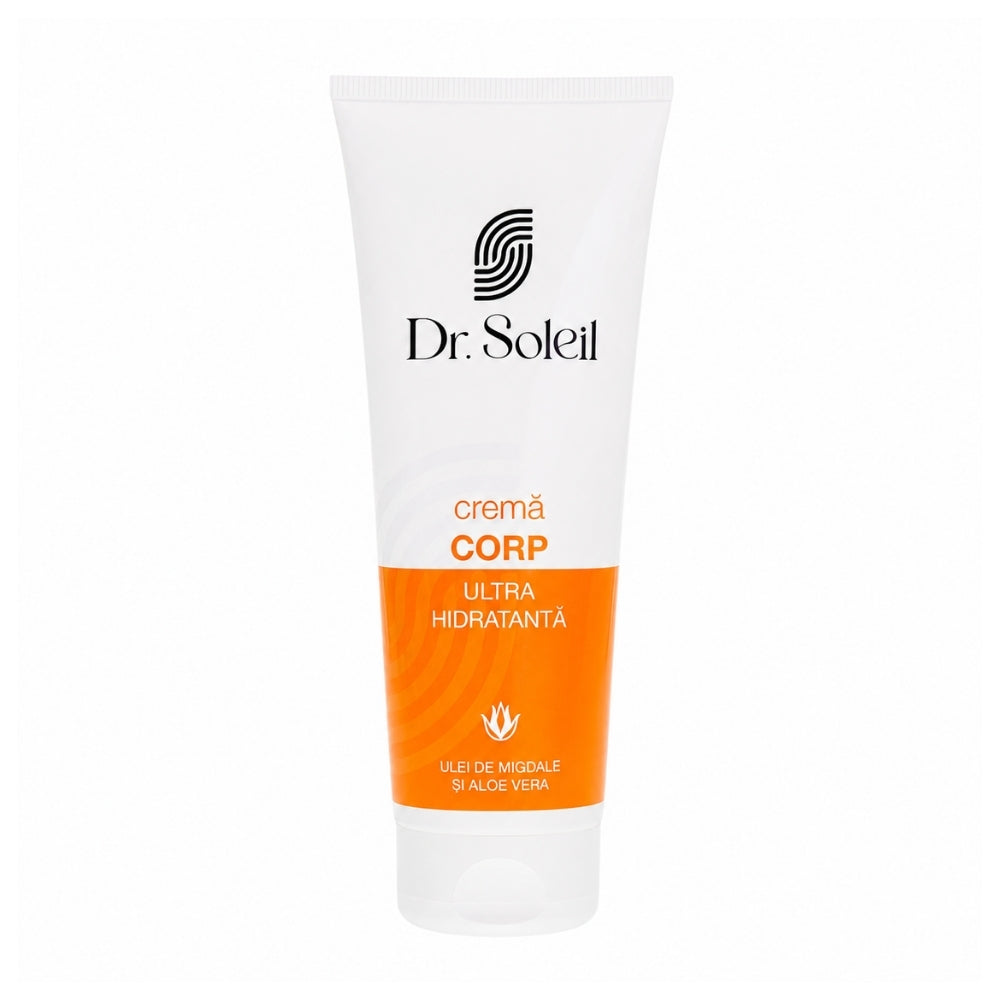 Crema corp ultra hidratanta cu Ulei de Migdale si Aloe Vera, 250 ml, Dr. Soleil