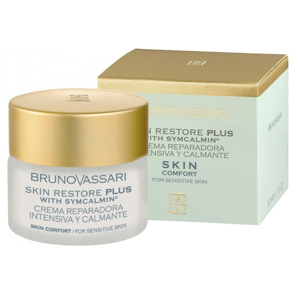 Crema Calmanta si Intens Reparatoare pentru Ten Sensibil Bruno Vassari Skin Restore Plus 50ml
