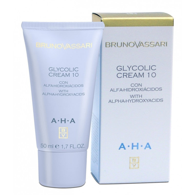 Crema Faciala cu 10% Acid Glicolic Bruno Vassari Aha Glycolic Cream 10% 50ml