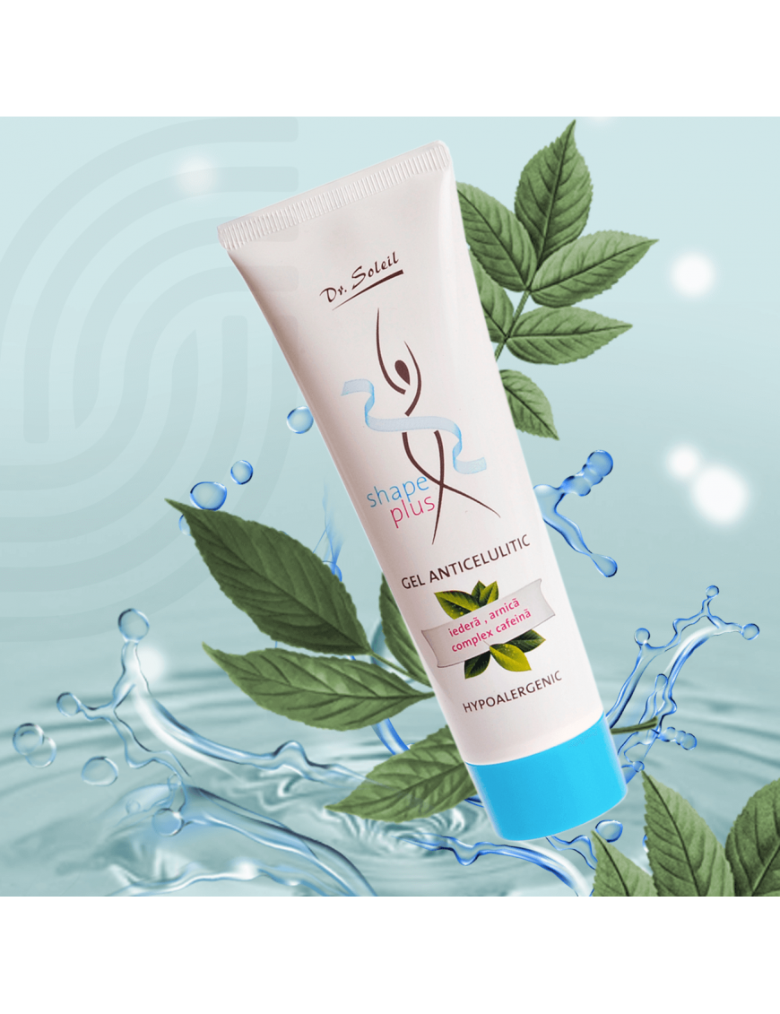 Gel anticelulitic cu Iedera, Arnica si complex Cafeina, 150 ml, Dr. Soleil