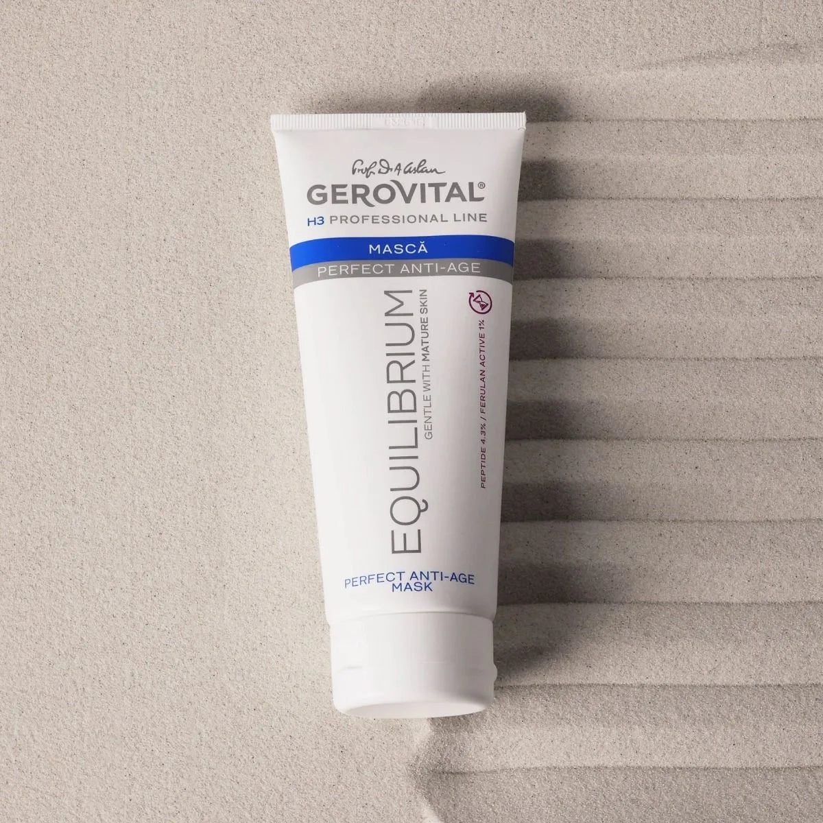 Mască Perfect Anti-Age Antirid și Fermitate pentru Ten Matur și Uscat cu Peptide 4%, Gerovital H3 Equilibrium, 200 ml