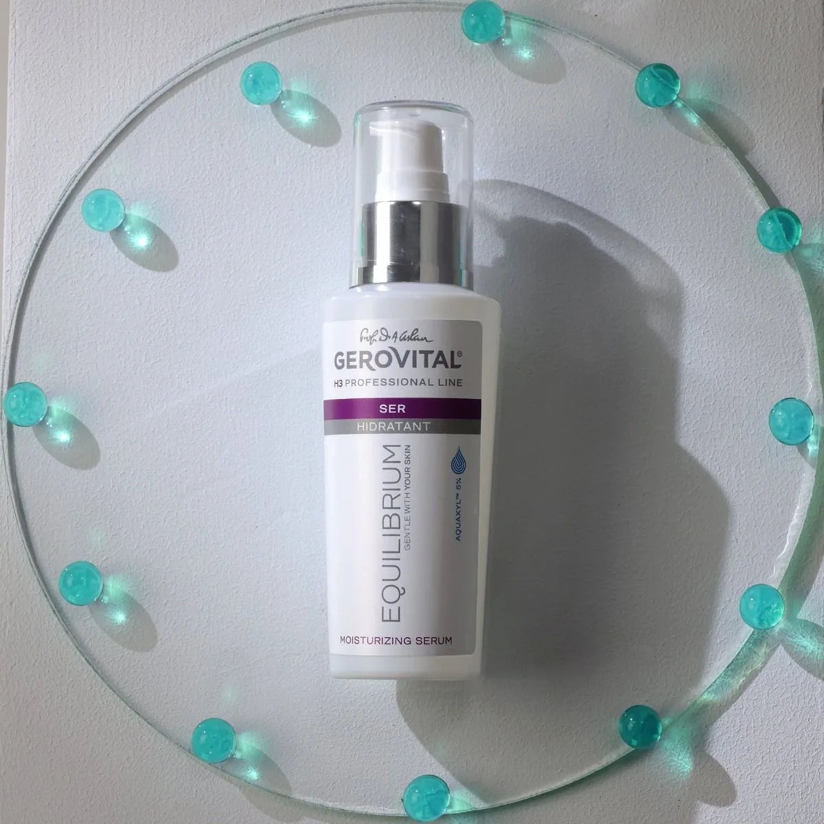 Ser Hidratant Intens pentru Toate Tipurile de Ten cu Aquaxyl™ 5%, Gerovital H3 Equilibrium, 100 ml