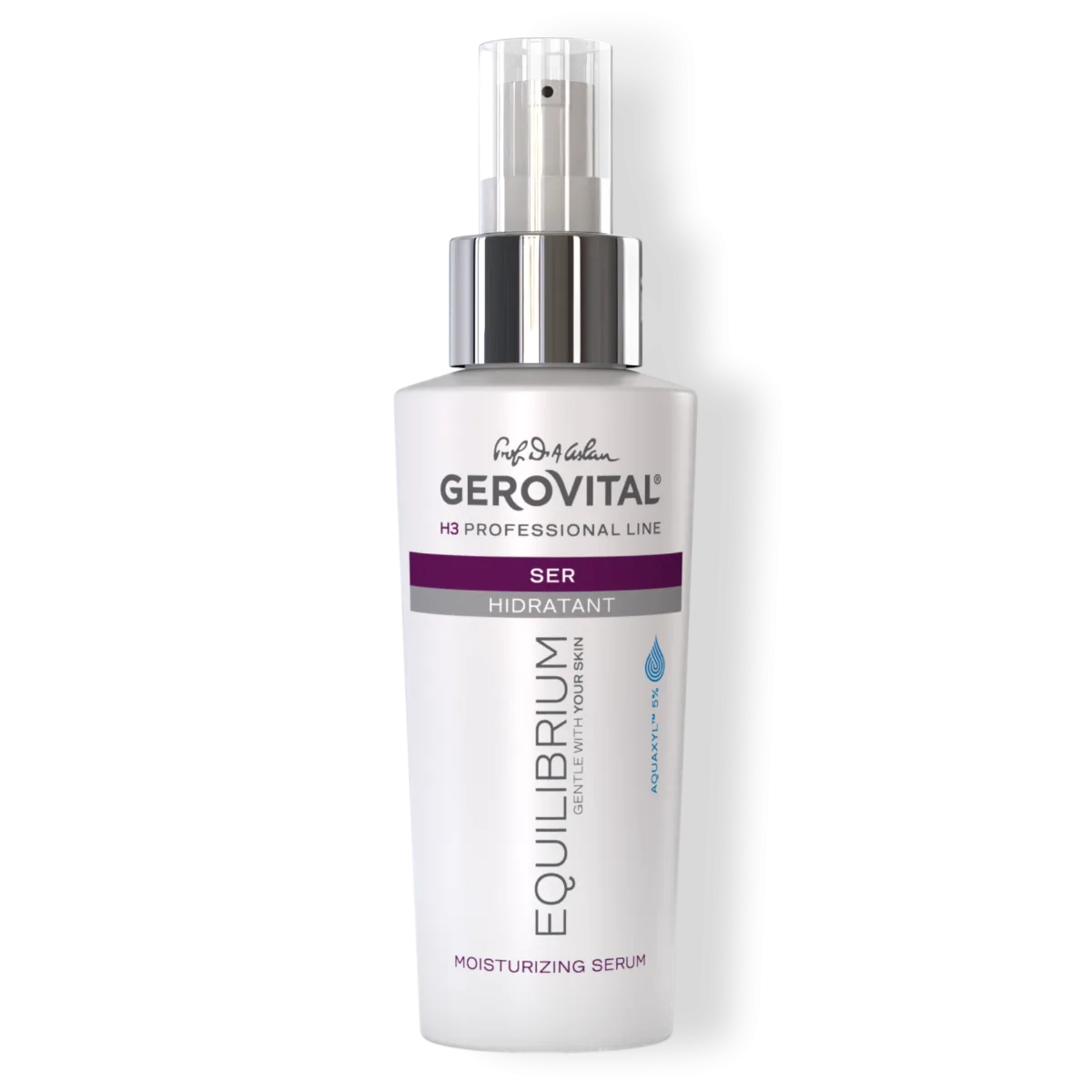 Ser Hidratant Intens pentru Toate Tipurile de Ten cu Aquaxyl™ 5%, Gerovital H3 Equilibrium, 100 ml