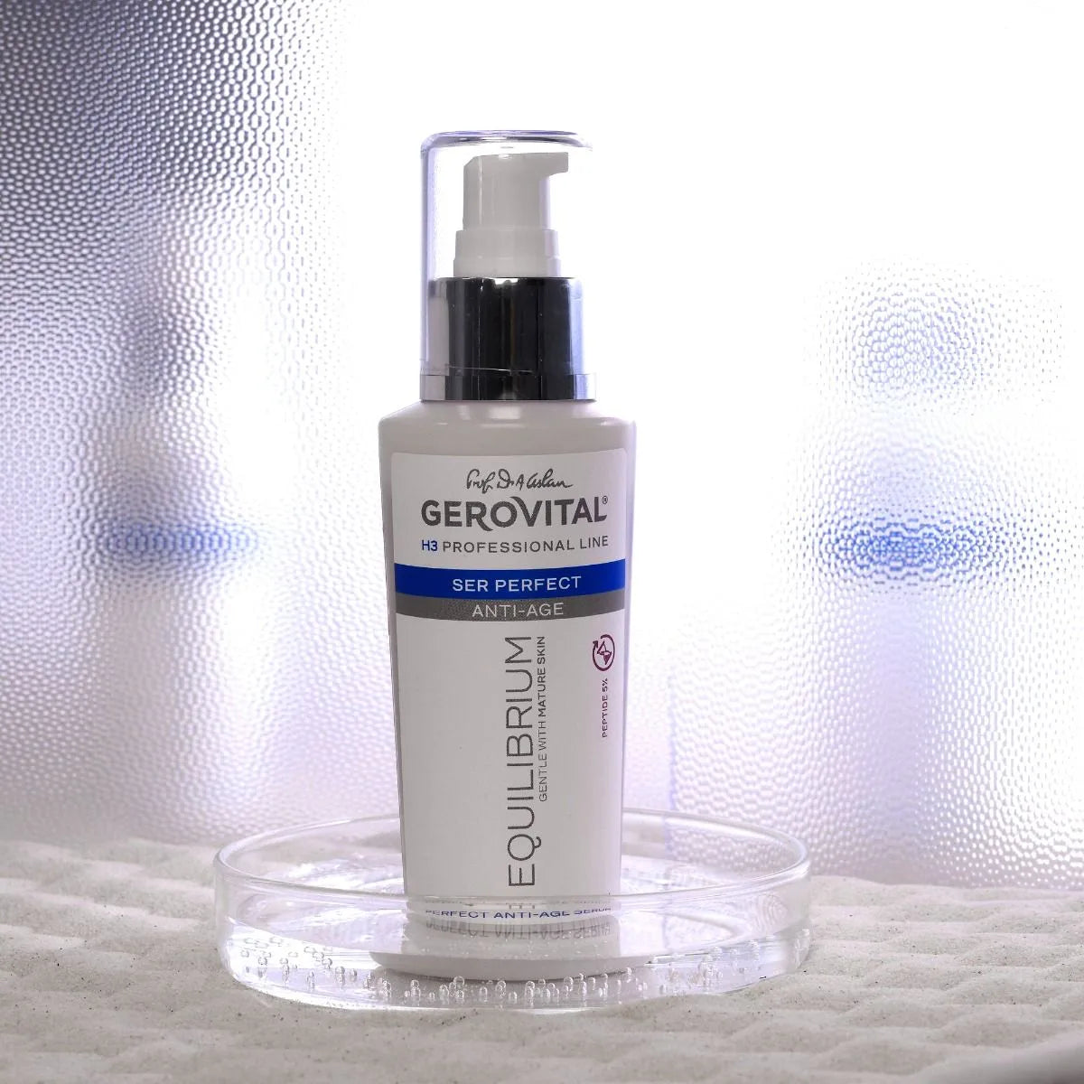 Ser Perfect Anti-Age Antirid și Fermitate pentru Ten Matur, Uscat cu Peptide 5%, Gerovital H3 Equilibrium, 100 ml