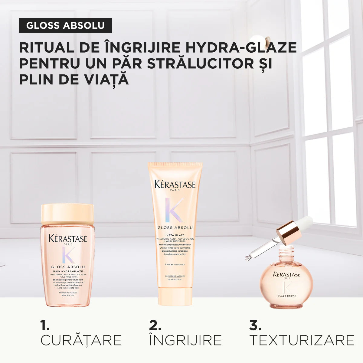 Kérastase Gloss Absolu Oil Holidays 2025 - Set Pentru Stralucirea si Netezirea Parului
