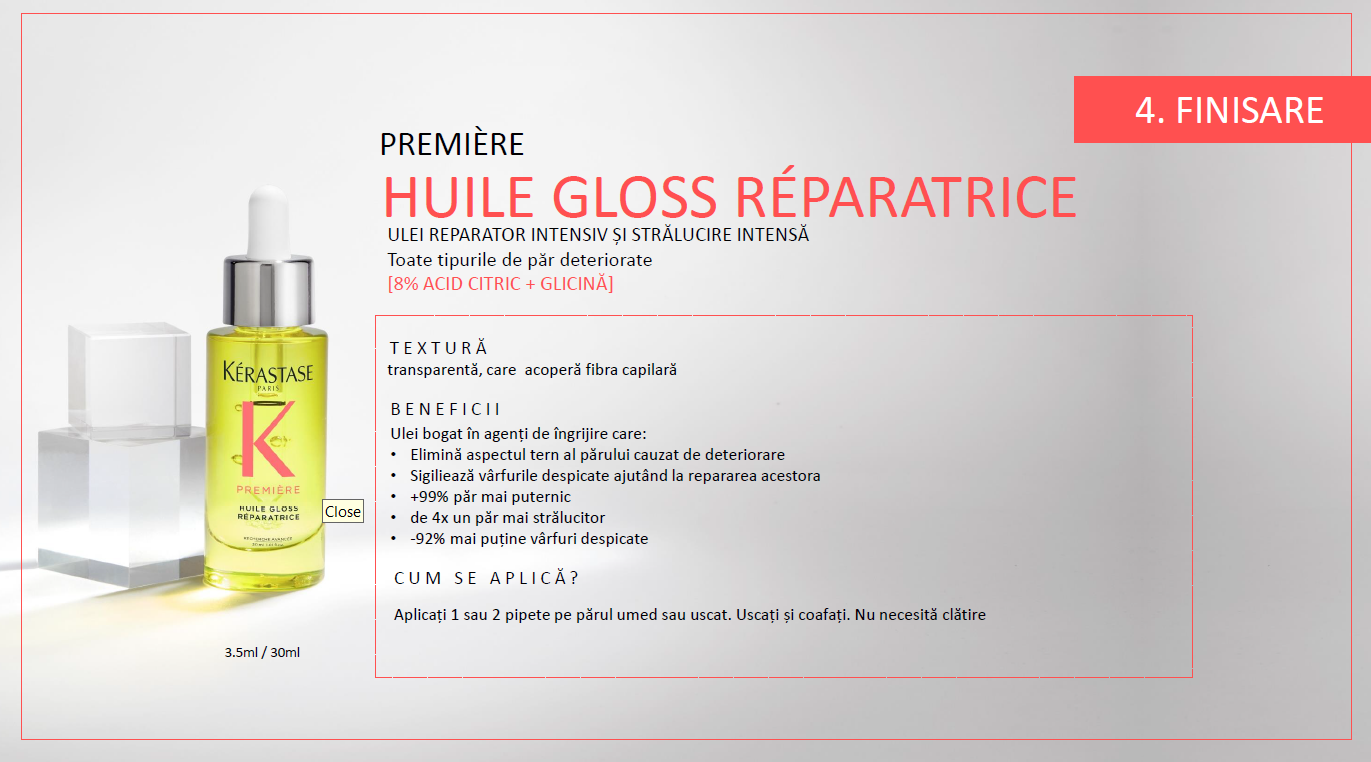 Ulei par deteriorat Kerastase Huile Gloss Réparatrice 30ml