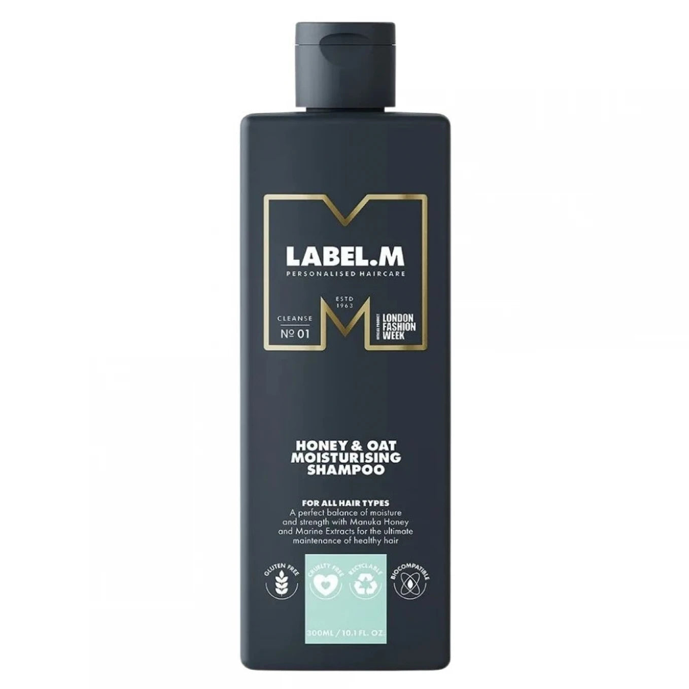 Sampon pentru Par Uscat cu Miere si Ovaz Label.M Honey & Oat Shampoo 300ml