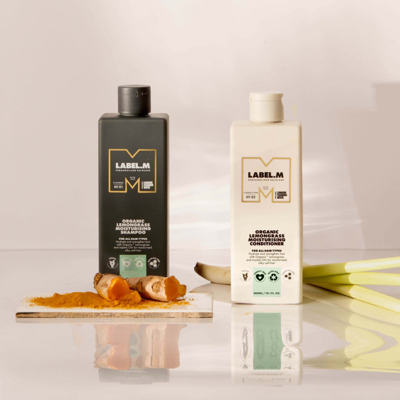 Sampon Organic Label.M Organic Moisturising Lemongrass Shampoo 300ml