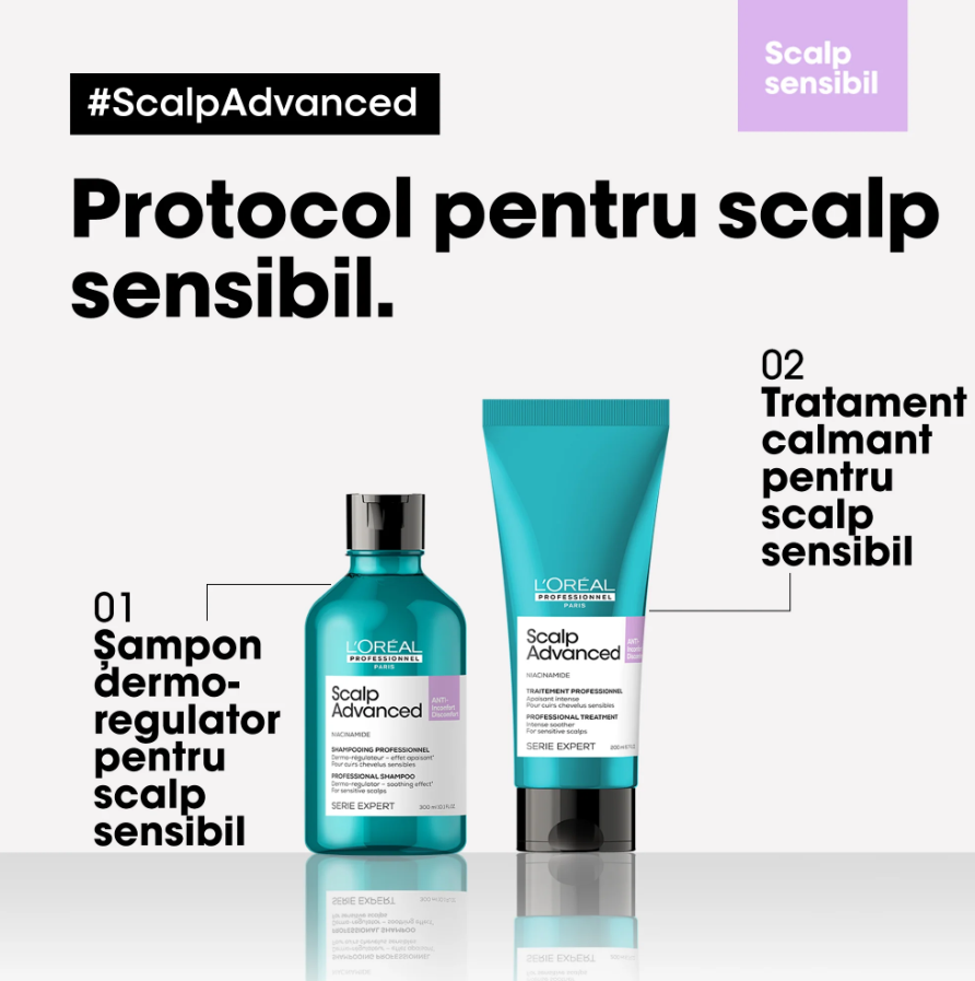 Sampon L'oreal Professionel Scalp Advanced dermo-regulator pentru scalp sensibil 300ml