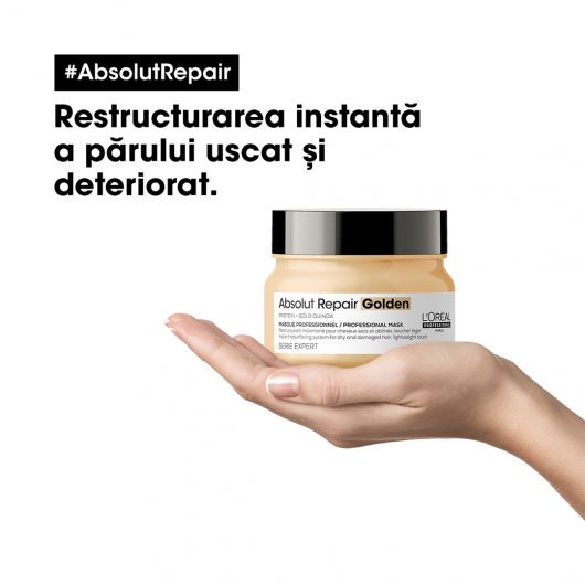 Masca de par aurie L’Oréal Professionnel Serie Expert Absolut Repair Gold 250ml