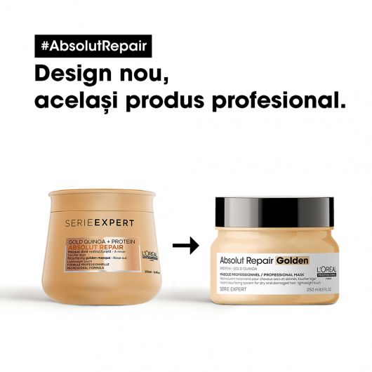 Masca de par aurie L’Oréal Professionnel Serie Expert Absolut Repair Gold 250ml