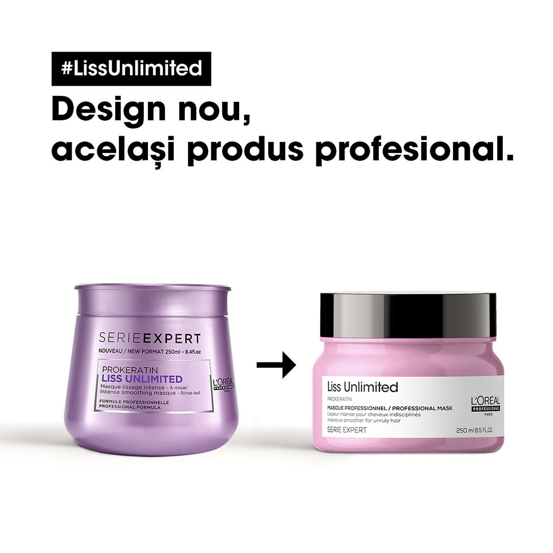 Masca pentru netezire L'Oréal Professionnel Serie Expert Liss Unlimited 250ml