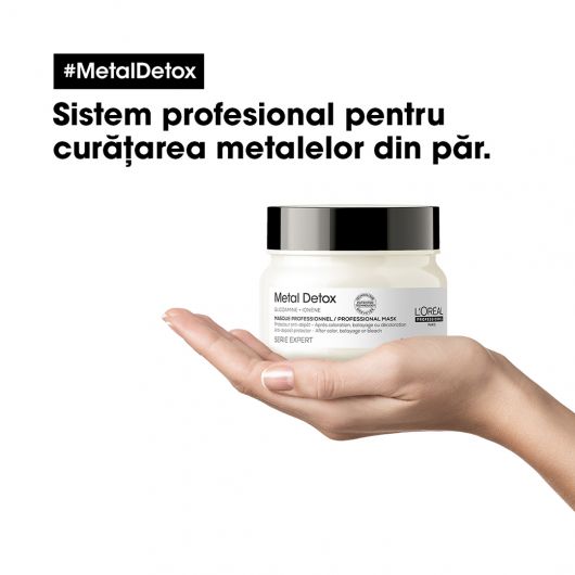 Masca de par cu sistem de protectie anti-depunere a metalelor L’Oréal Professionnel Serie Expert Metal Detox 500ml