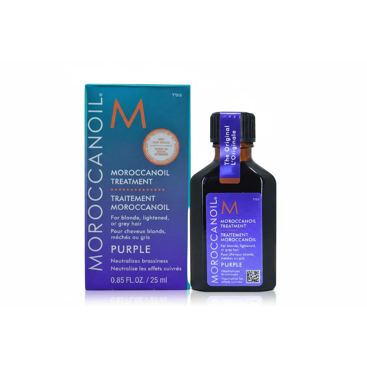 Ulei Argan cu Pigment Violet pentru Par Blond Moroccanoil Purple Oil Treatment 25ml
