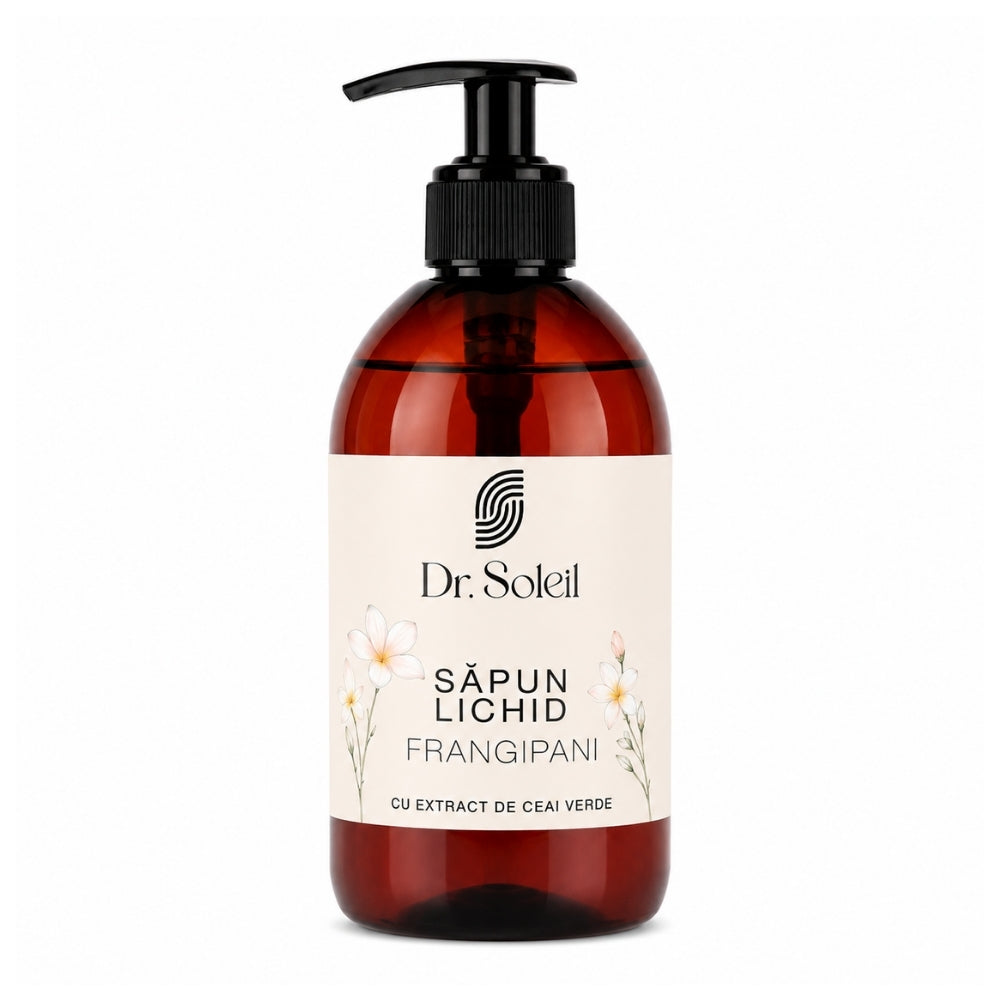 Sapun lichid cu Frangipani si extract de Ceai Verde, 500 ml, Dr. Soleil