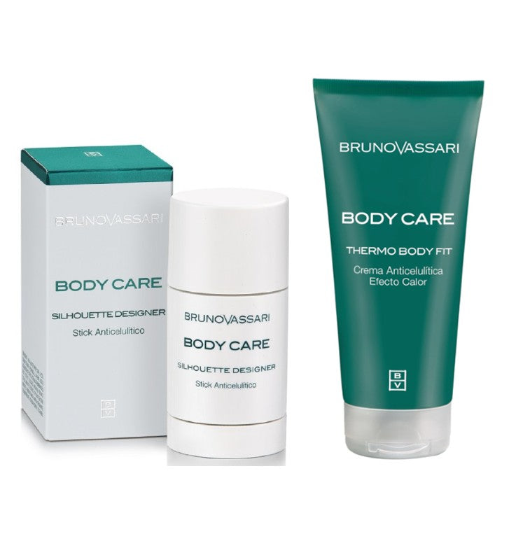 Set anticelulitic: Stick Anticelulitic Bruno Vassari Silhouette Designer75ml + Thermo Body Fit 200ml