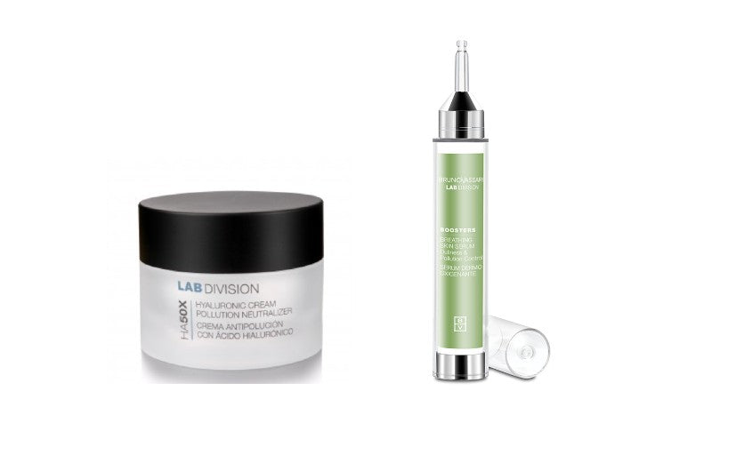 Set hidratare Bruno Vassari: Crema cu Acid Hialuronic 50ml + Booster Breathing Serum 15ml
