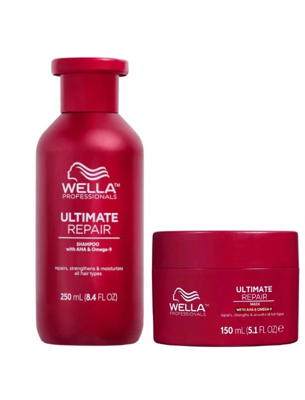 Set par deteriorat Wella Ultimate Repair - Sampon 250ml + Masca 150ml