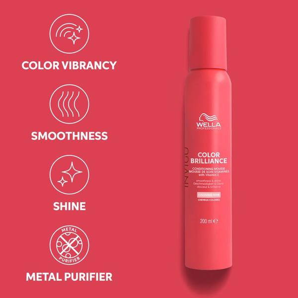 Spuma descurcat parul Wella Invigo Color Brilliance Mousse 200ml