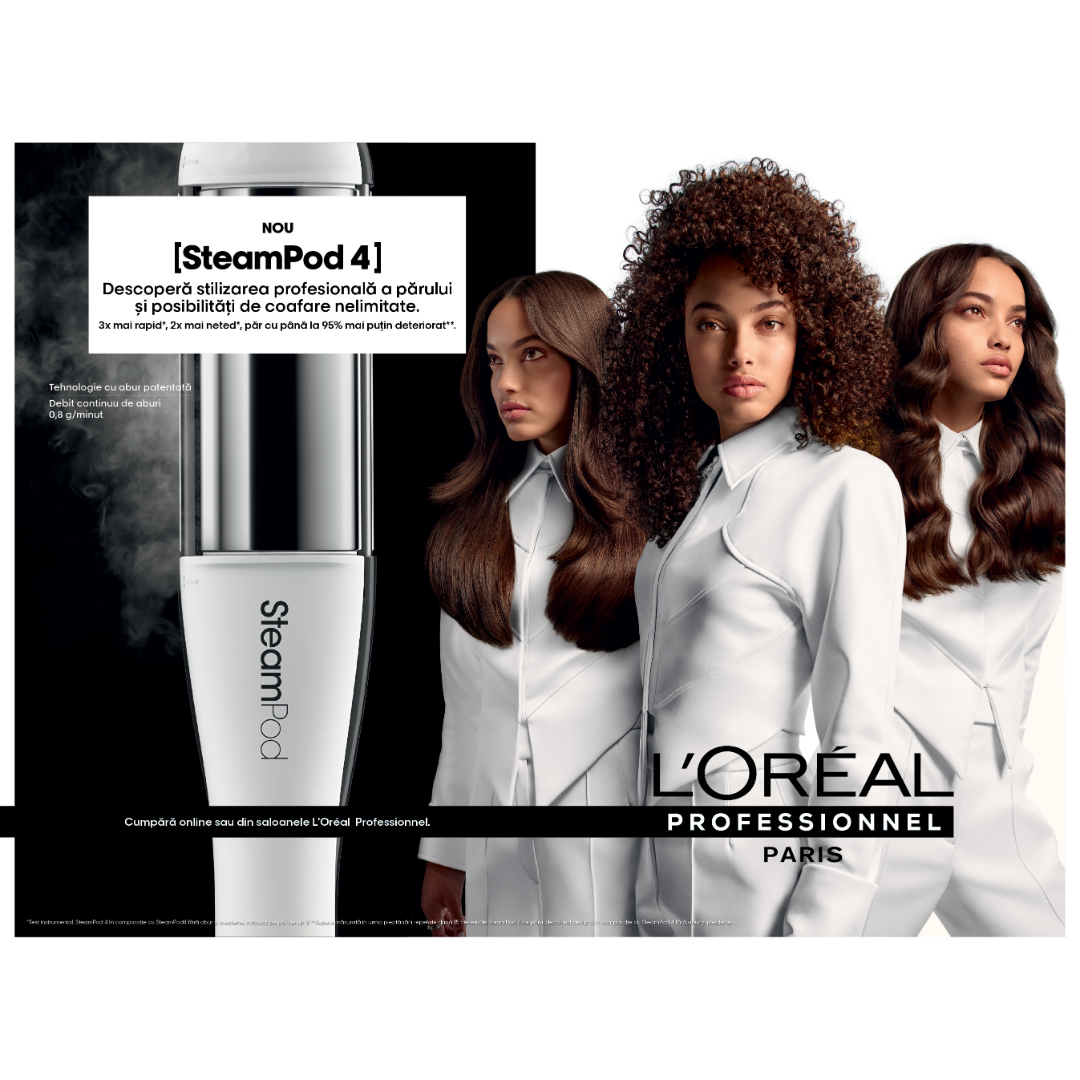 Placa de indreptat si ondulat parul L'Oreal Professionnel Steampod 4.0