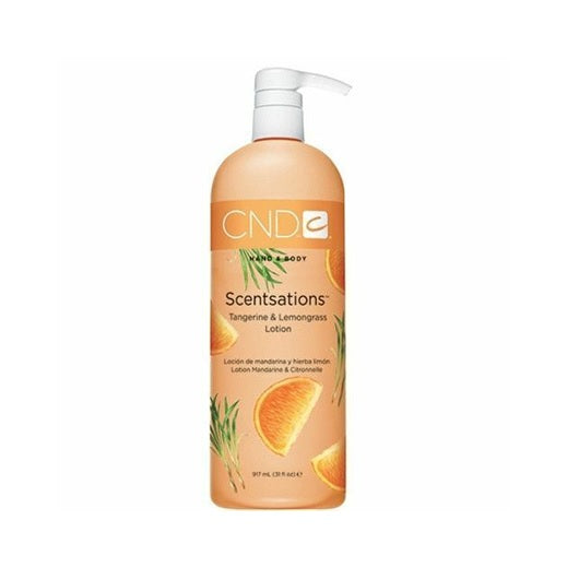 Lotiune hidratanta CND Scentsations Tangerine & Lemongrass pentru maini 917 ml
