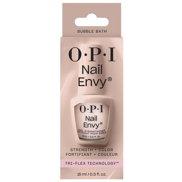 Tratament pentru intarirea unghiilor + culoare OPI Nail Envy Strength in Color - Bubble Bath™ 15ml