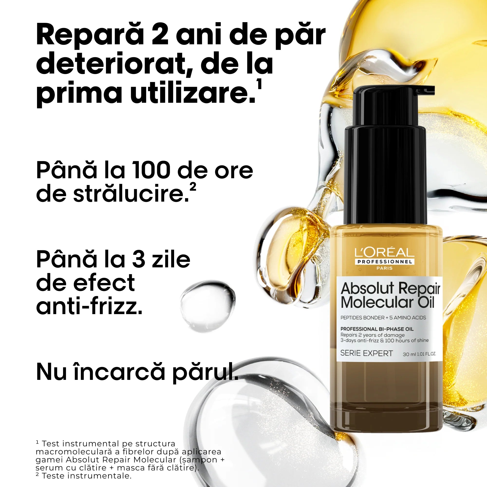 L’Oreal Professionnel Serie Expert Absolut Repair Molecular - Ulei Bifazic 30ml