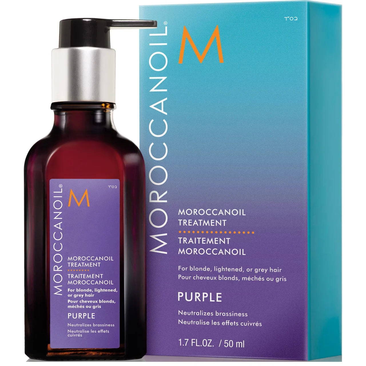 Ulei Argan cu Pigment Violet pentru Par Blond Moroccanoil Purple Oil Treatment 50ml
